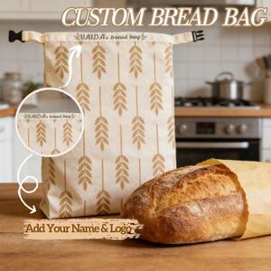Broodzakjes van bijenwas voor zuurdesem - herbruikbare broodzakjes voor zelfgebakken brood, opslag van zuurdesembrood, milieuvriendelijke cadeaus, Moederdag