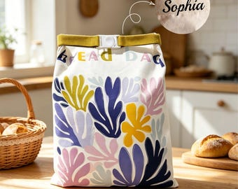 Sac à pain en cire d'abeille pour le levain - Sac de rangement pour le pain réutilisable , Emballage de cire d'abeille en coton naturel , Sac à pain fait maison écologique , Cadeau pour boulanger