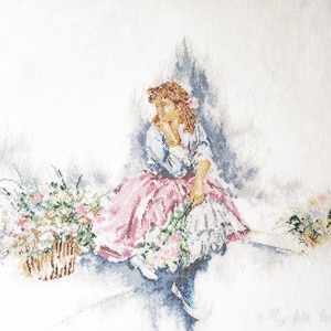 Completed cross stitch Vintage Lanarte My Fair Lady cross stitch finished handmade home decor counted cross stitch cross stitch embroidery