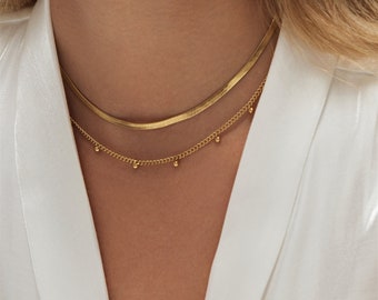 Beads Necklace Gold Choker Pearl Choker Choker Necklace Gold Necklace Layering Necklace Statement Jewelry Gift Idea Mother Day Gift For Her