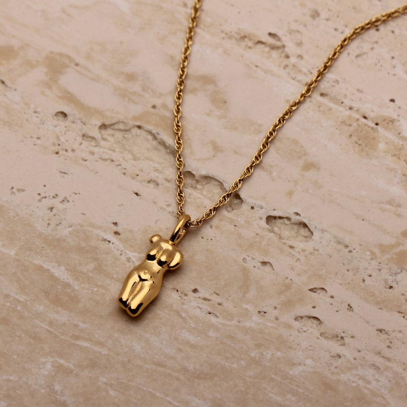 Collier avec pendentif pour le corps, collier minimaliste, collier en superposition, collier pour femmes, bijoux pour meilleure amie, cadeau d'anniversaire pour elle image 5