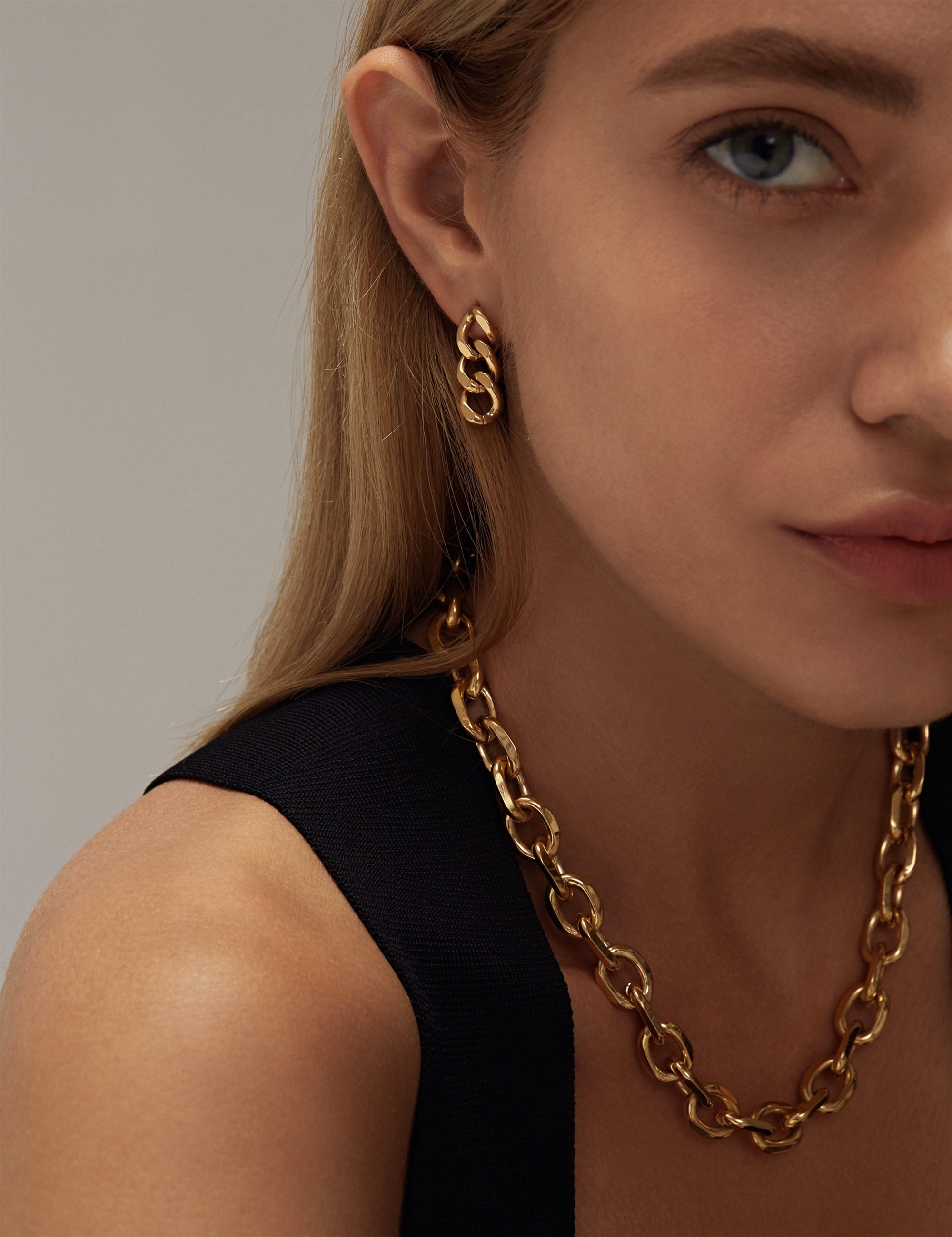 Bottega veneta chain earrings deals