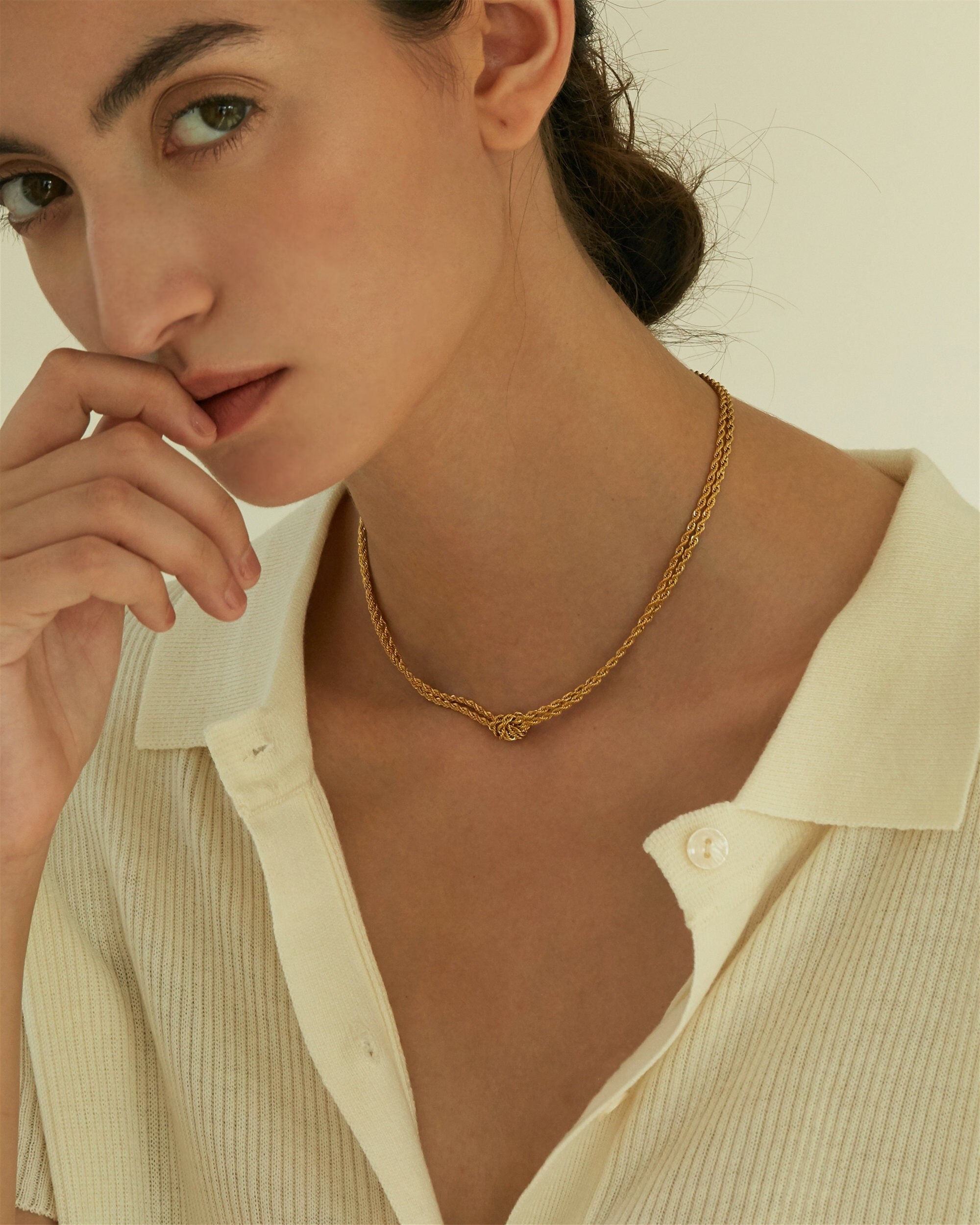 Double curb 2024 chain necklace mejuri