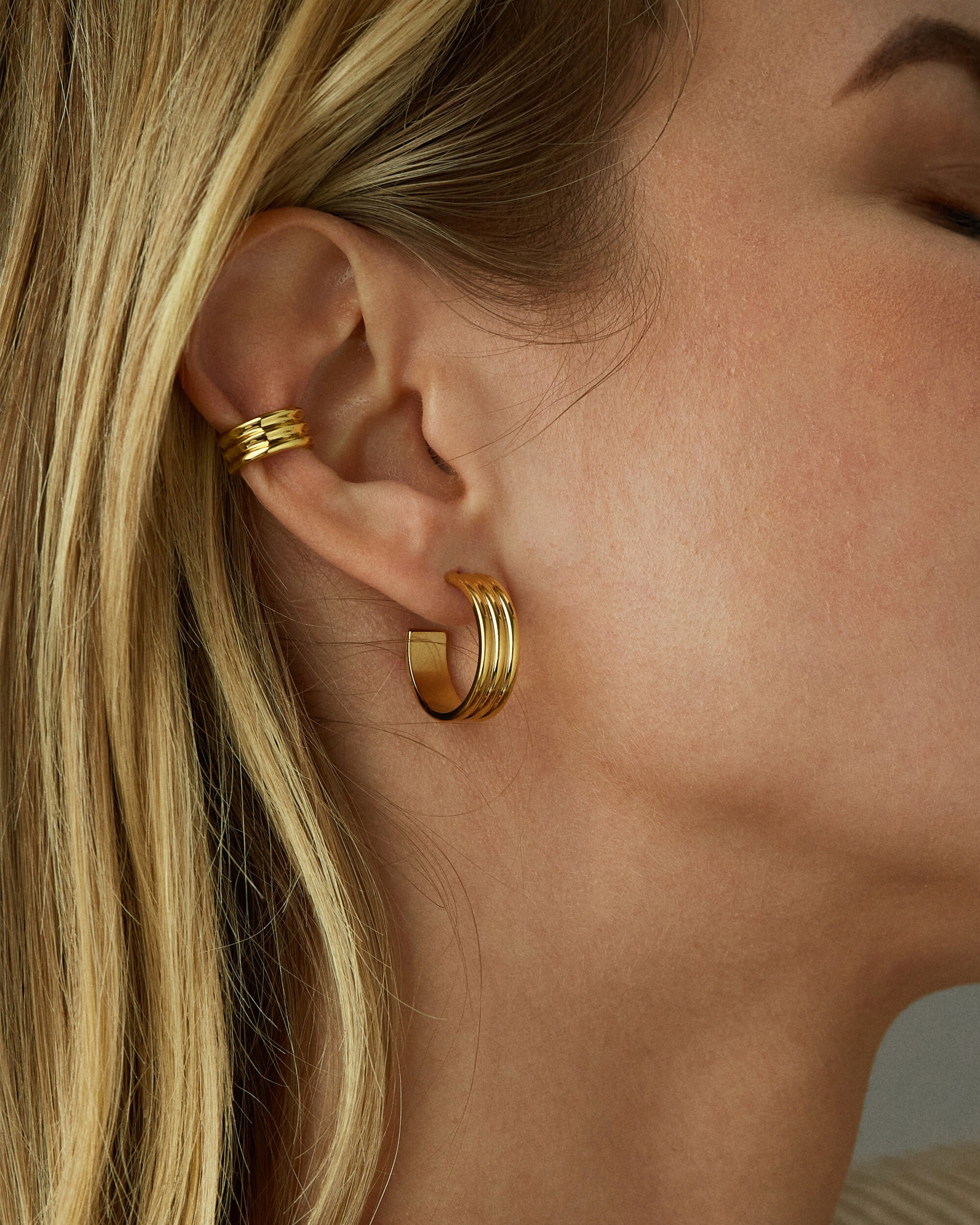 Wide Hoop Earrings Thick Hoop Earrings Chunky Hoop Earrings Etsy