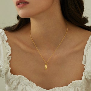 Collier avec pendentif pour le corps, collier minimaliste, collier en superposition, collier pour femmes, bijoux pour meilleure amie, cadeau d'anniversaire pour elle image 3