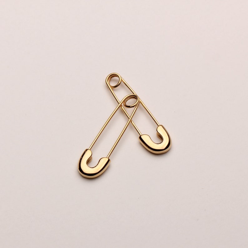 Safety Pin Earrings Cartilage Earrings Safety Pin Hoops Etsy