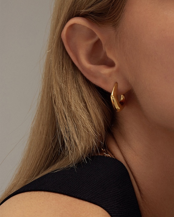 Etsy small shop gold hoops