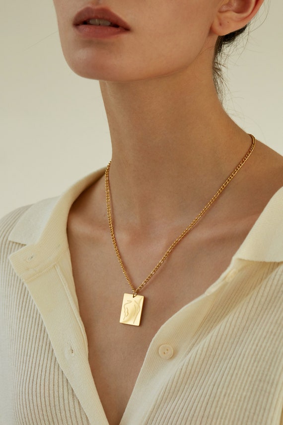 Female Body Necklace Feminist Necklace 