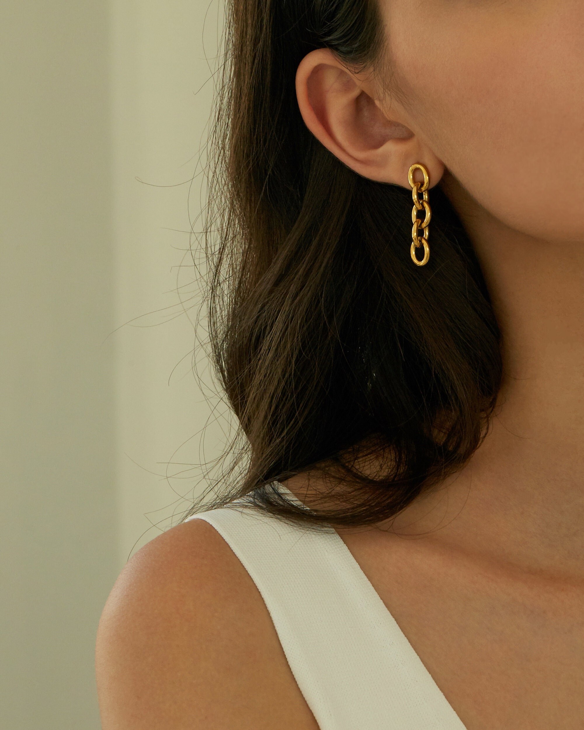 Earrings Drop Chain Earrings - Etsy 