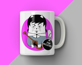 RockCats Sixties Music Cat Mug