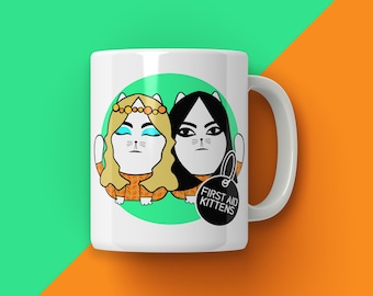 RockCats Indie Folk Cat Mug