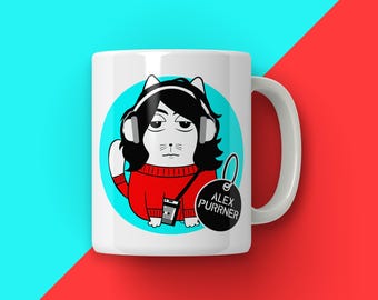 RockCats Indie Music Cat Mug