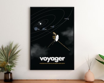 NASA Voyager Mission Journey Giclée Print