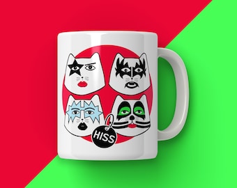 RockCats Rock Band Cat Mug