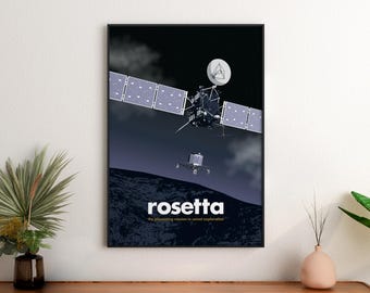 NASA + ESA Rosetta Probe Mission Giclée Print