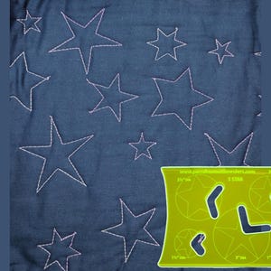 Star Quilting Ruler for Domestic Sewing Machines | Free Motion Quilting Template