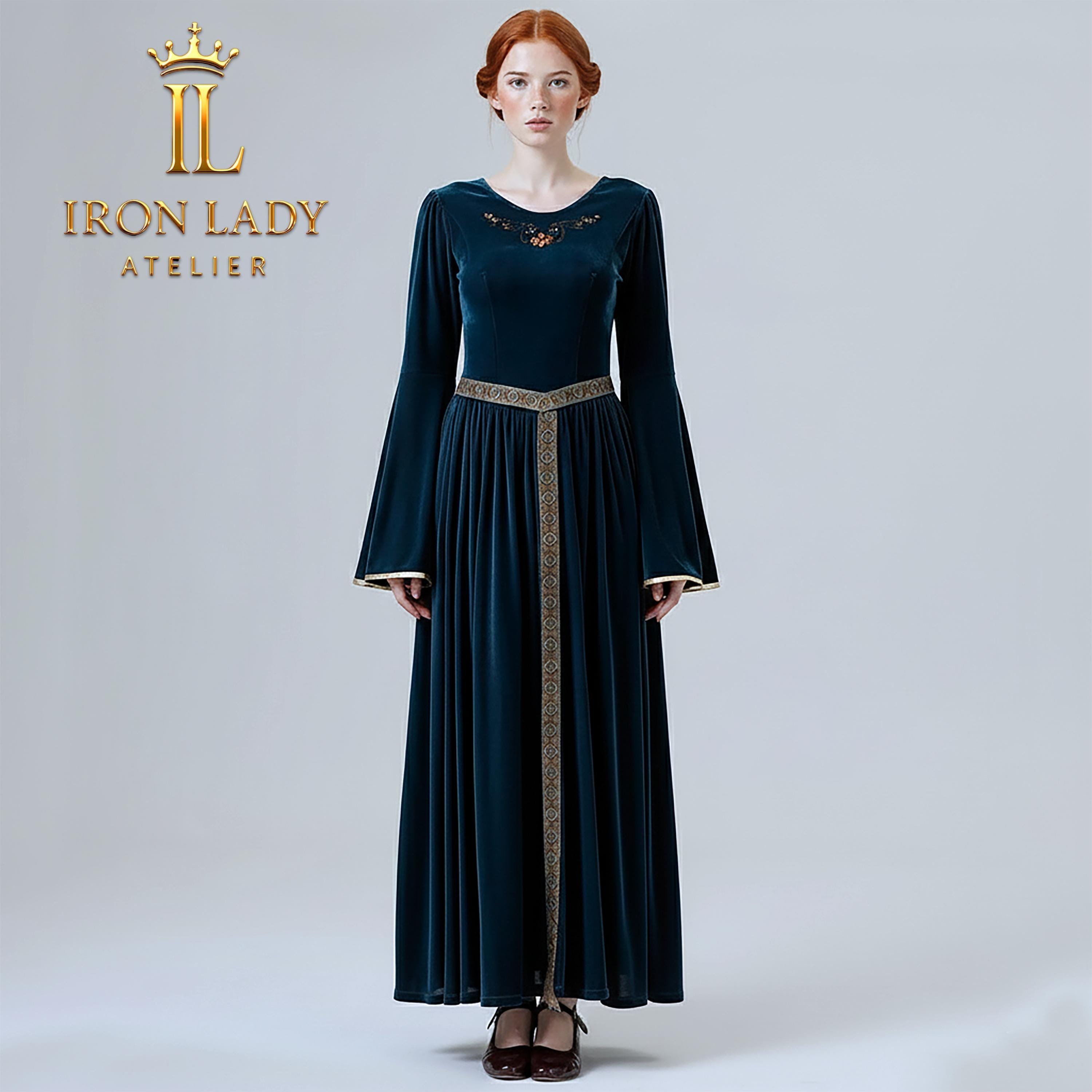 Blue Medieval Dress - Etsy