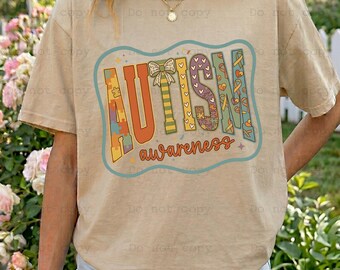 Autism Awareness PNG, In April We Wear Blue, Neurodiversity Support (PNG File)