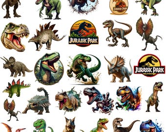Jurassic Dinosaur Clipart Bundle: Jurassic PNG, & Digital Paper, Jurassic Dinosaur Clipart Bundle, Dinosaur png, Jurassic Paper