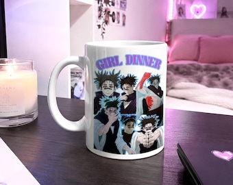 Choso Girl Dinner anime mug – Jujutsu Kaisen meme cup – aesthetic otaku merch