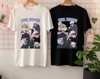 Gojo Satoru Girl Dinner T-shirt – ironisch esthetisch anime T-shirt – Jujutsu Kaisen streetwear