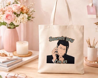 Draagtas Geto Suguru Jujutsu Kaisen – “Klinkt homoseksueel, ik zit in” shopper anime meme esthetiek