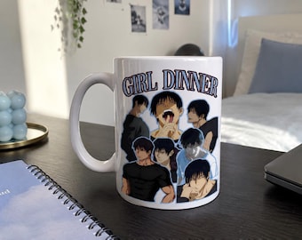Toji Girl Dinner Jujutsu Kaisen – anime meme esthetische mok – otaku manga cadeau