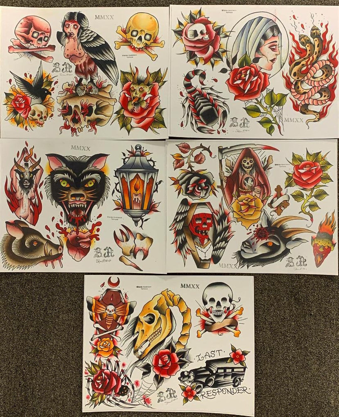 TATTOO FLASH SET    Etsy