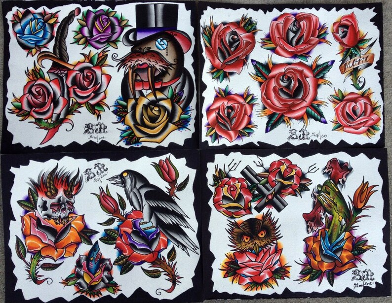 Tattoo Flash set 2012 2013 | Etsy