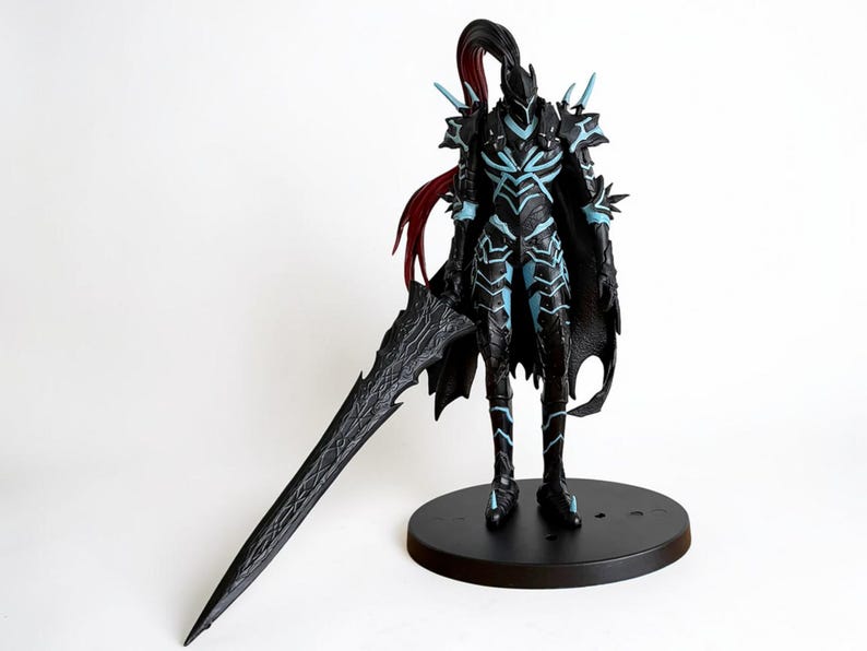 Gamer shelf decor anime knight model