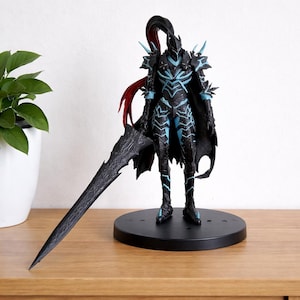 Gamer shelf decor anime knight model