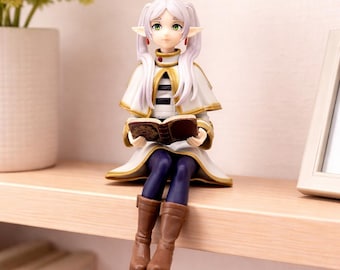 Frieren Anime Figure 14cm – Elf Mage Statue, Beyond Journey’s End Collectible Desk Decor