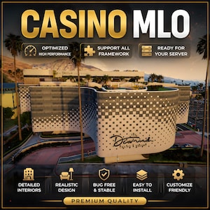 Luxury Casino MLO Interior | VIP Lounge, High Limit Area, Suites (Digital Download)