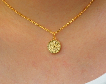 Lemon Slice Pendant Necklace Women 18k Gold, Lemon Charm Necklace, Dainty Lemon Fruit Jewelry, Foodie Necklace Gift , Lemon Lover Gift
