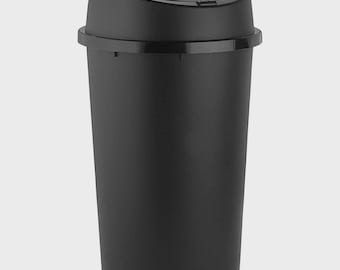 50L Touch Top Bin - Black