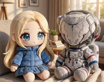 Game PRAGMATA Diana Stuffed Doll Plushie Hugh Williams Cosplay Plush Doll Toys Decorative Pillow Birthday Gifts
