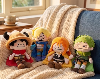 One Piece Elbaf Arc Plush Toy Cotton Doll Luffy Zoro 15cm Fan Art Cotton Stuffed Pendant Anime Bag Decor For Anime Collectors