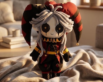25 cm Anime Pluche Kussen Sofa Kussen The Freak Circus Pierrothe Harlequin Kleding Aankleden 25 CM Knuffels Zithouding Cijfers
