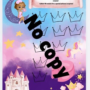 Nighttime Potty Training Chart for Girls – Princess Reward Chart Printable PDF