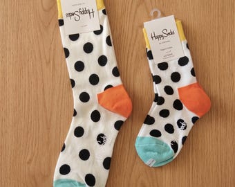 Matching Polka Dot Socks for Family | Cotton Crew for Adults, Kids