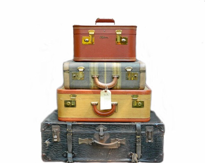 1930's Black Suitcase Shwayder Denver Later Samsonite Amazing