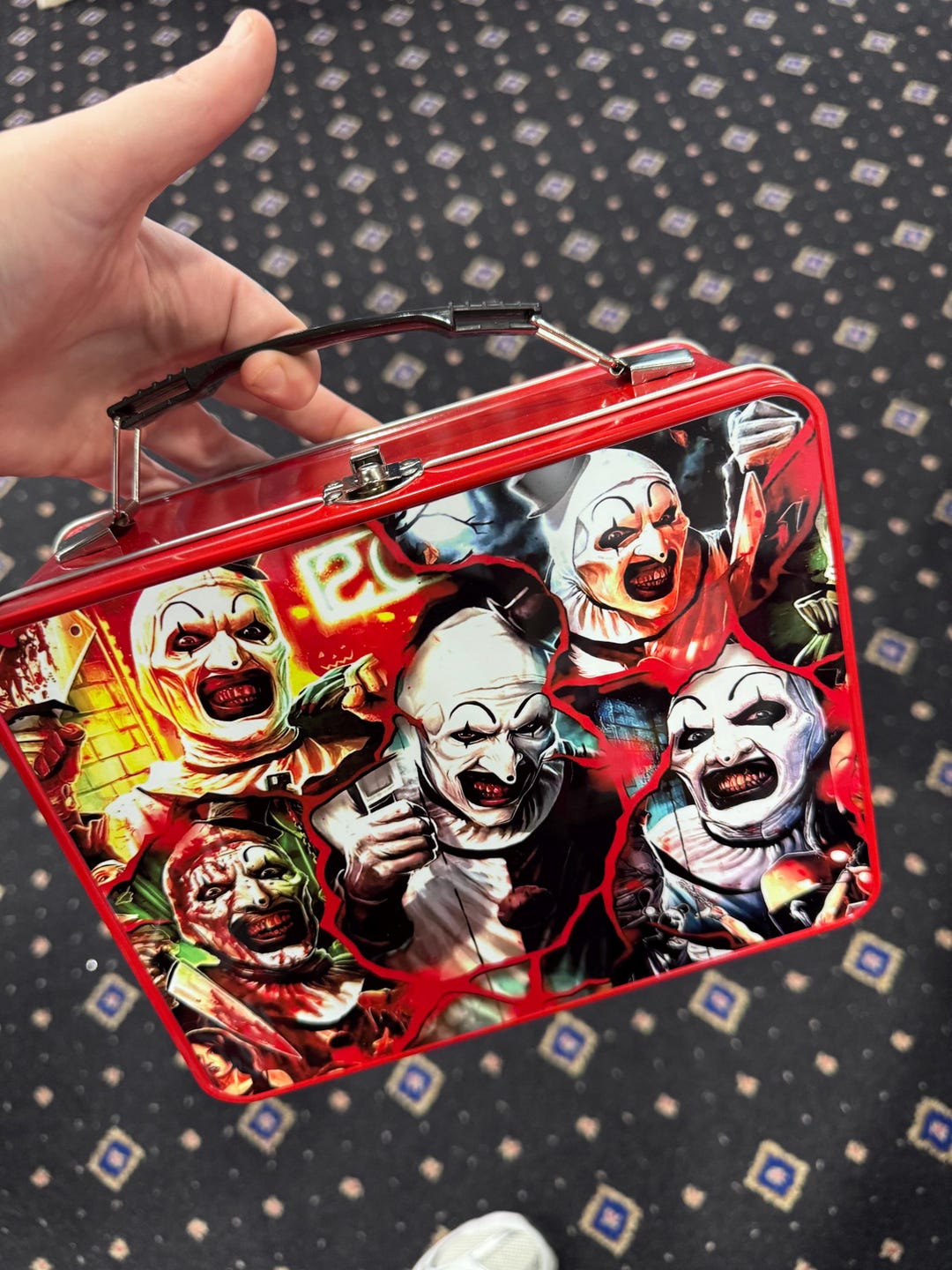 Terrifier Lunch Box Terrifier Art the Clown Red Tin Lunchbox, Horror Movie Collectible - Etsy