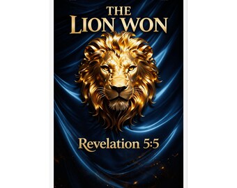 Luxus Bibelversposter Lion&Crown