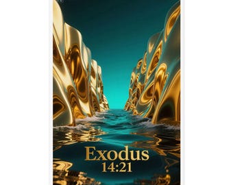 Luxus Bibelvers Poster "Exodus"