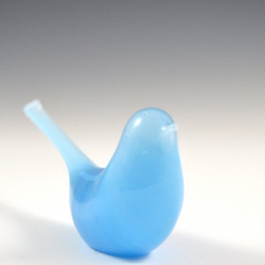 Blue glass bird image 2