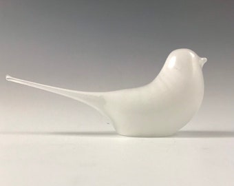 White glass bird