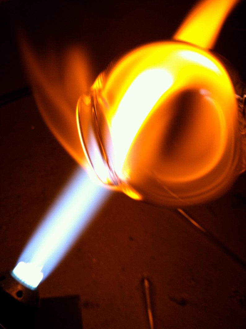 Hand blown stemless glass