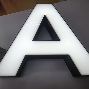 Custom 3D LED Letters PLA PETG | Personalized Illuminated Letters | Acrylic Front | Business Sign | Custom Logo | 10–40 cm
