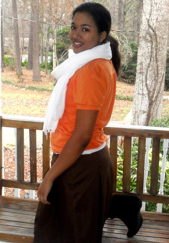 Items similar to White Cotton Fashion Scarf for every season on Etsy