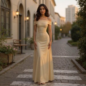 etsy champagne bridesmaid dress Champagne Bridesmaid Dress Modest